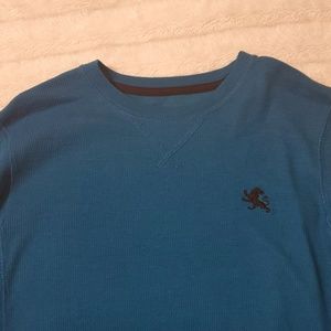 Express Shirts - Express Men's Waffle Thermal Shirt Blue Sz Small Express Shirts - Express Men's Waffle Thermal Shirt Blue Sz Small